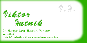 viktor hutnik business card